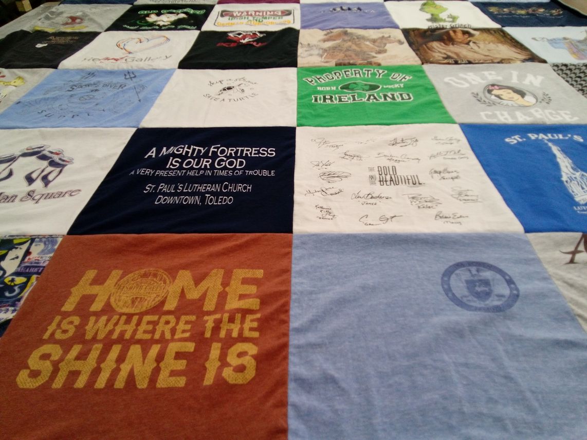 T-shirt quilt by Cheryl from OH