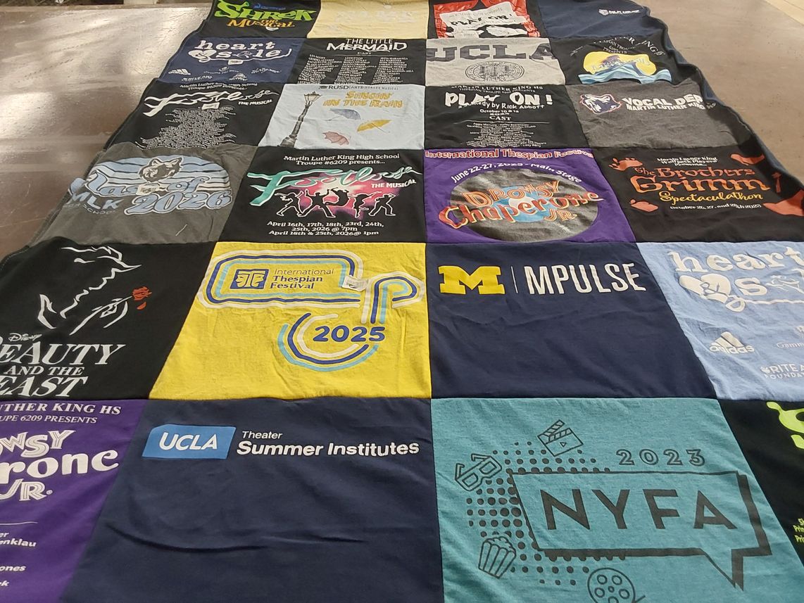 T-shirt quilt featuring michigan university by Viviane from CA