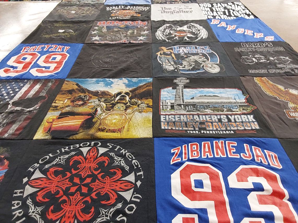 T-shirt quilt featuring new york rangers by Barbara from NJ