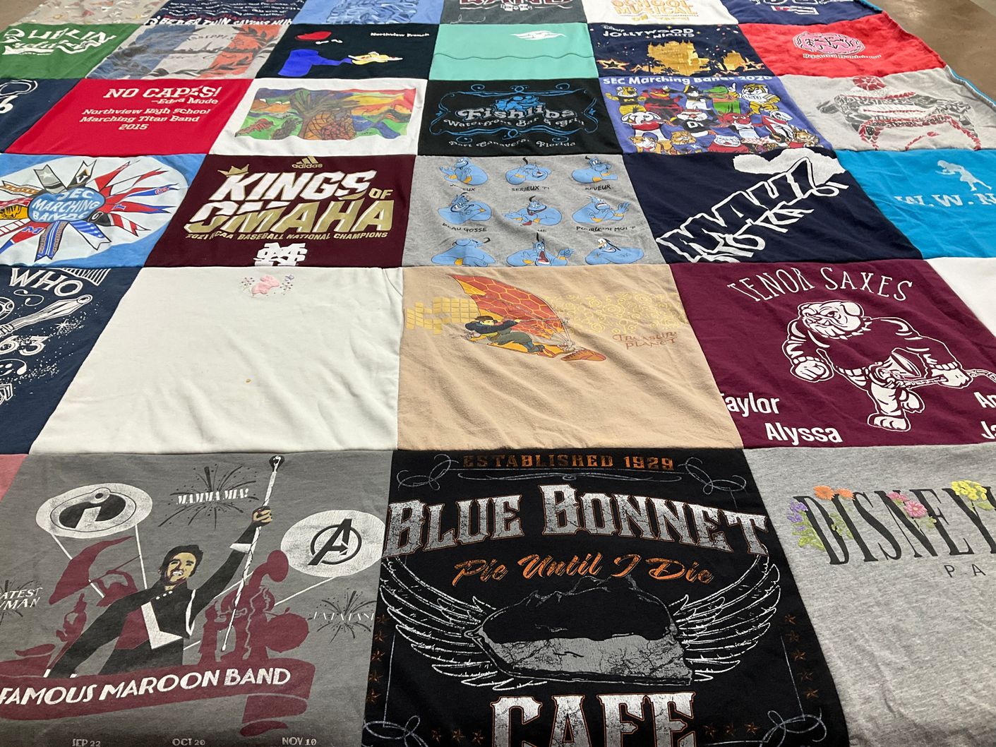 T-shirt quilt from mississippi state university by Connie from GA