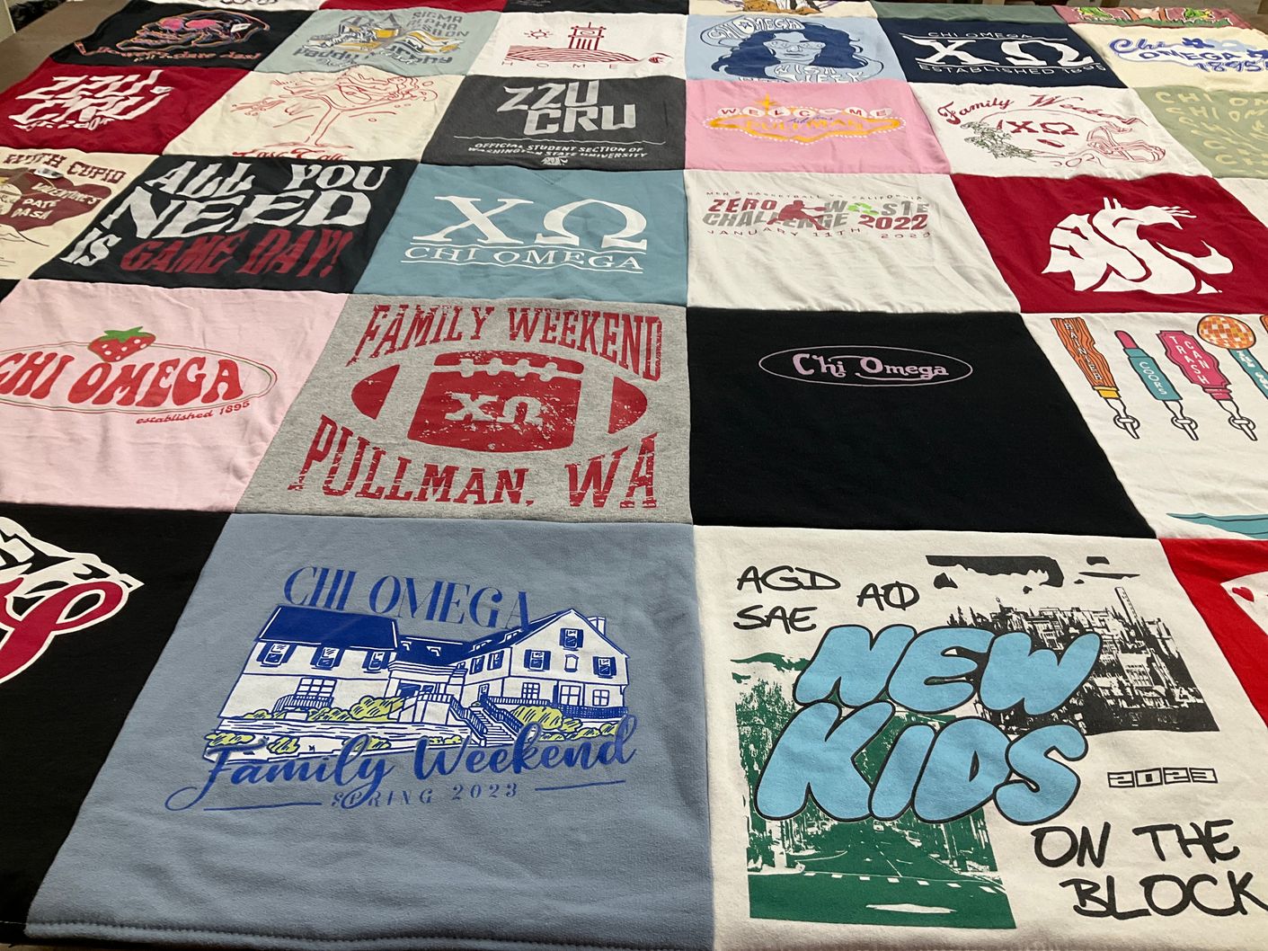T-shirt quilt from washington state university by Katie from CA