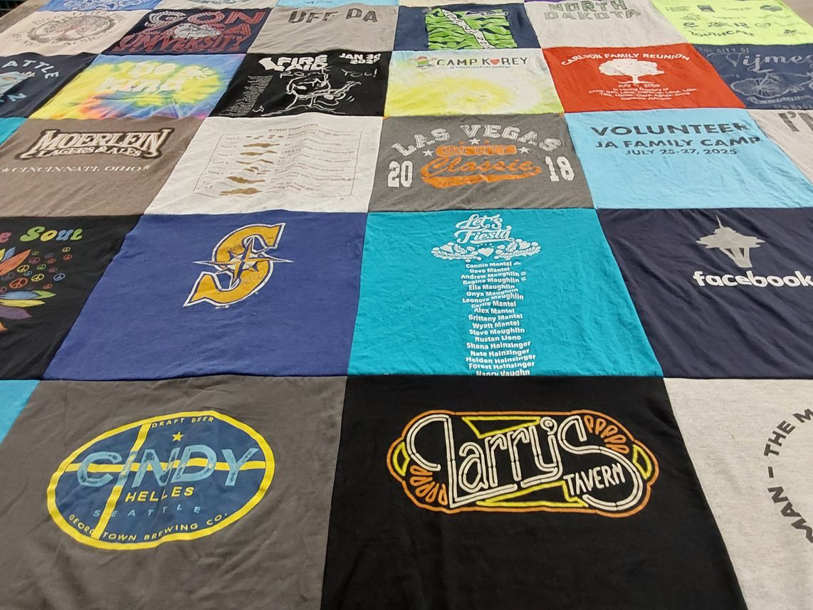 T-shirt quilt featuring seattle mariners by Connie from WA