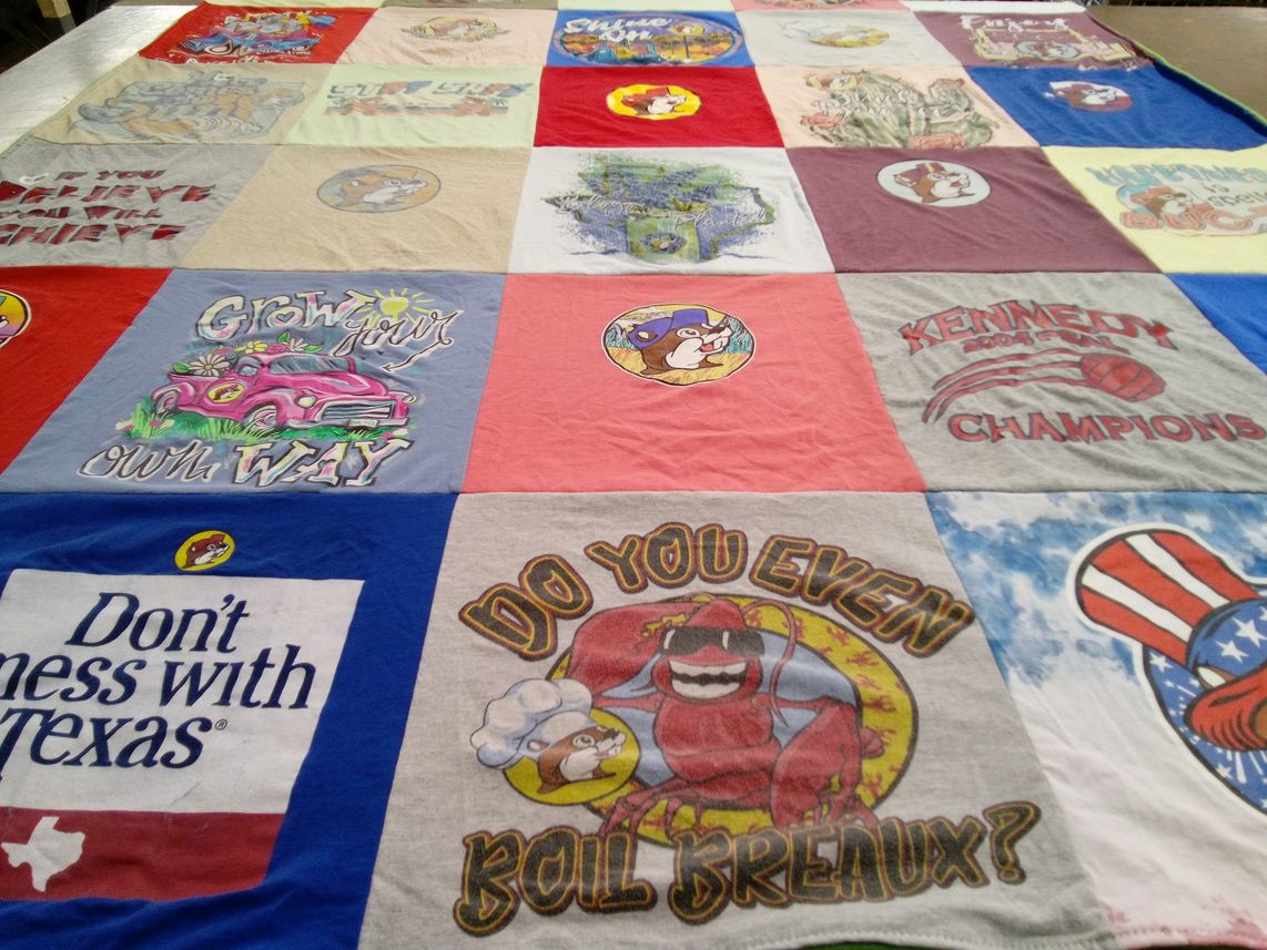 T-shirt quilt from kennedy high school by Tania from NJ