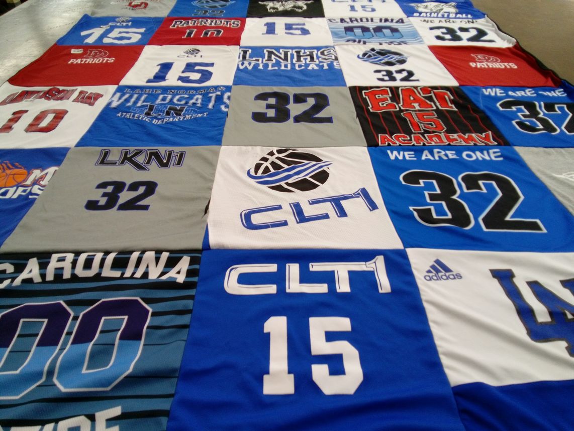 T-shirt quilt from lake norman high school, northwest high school by Lisa from NC