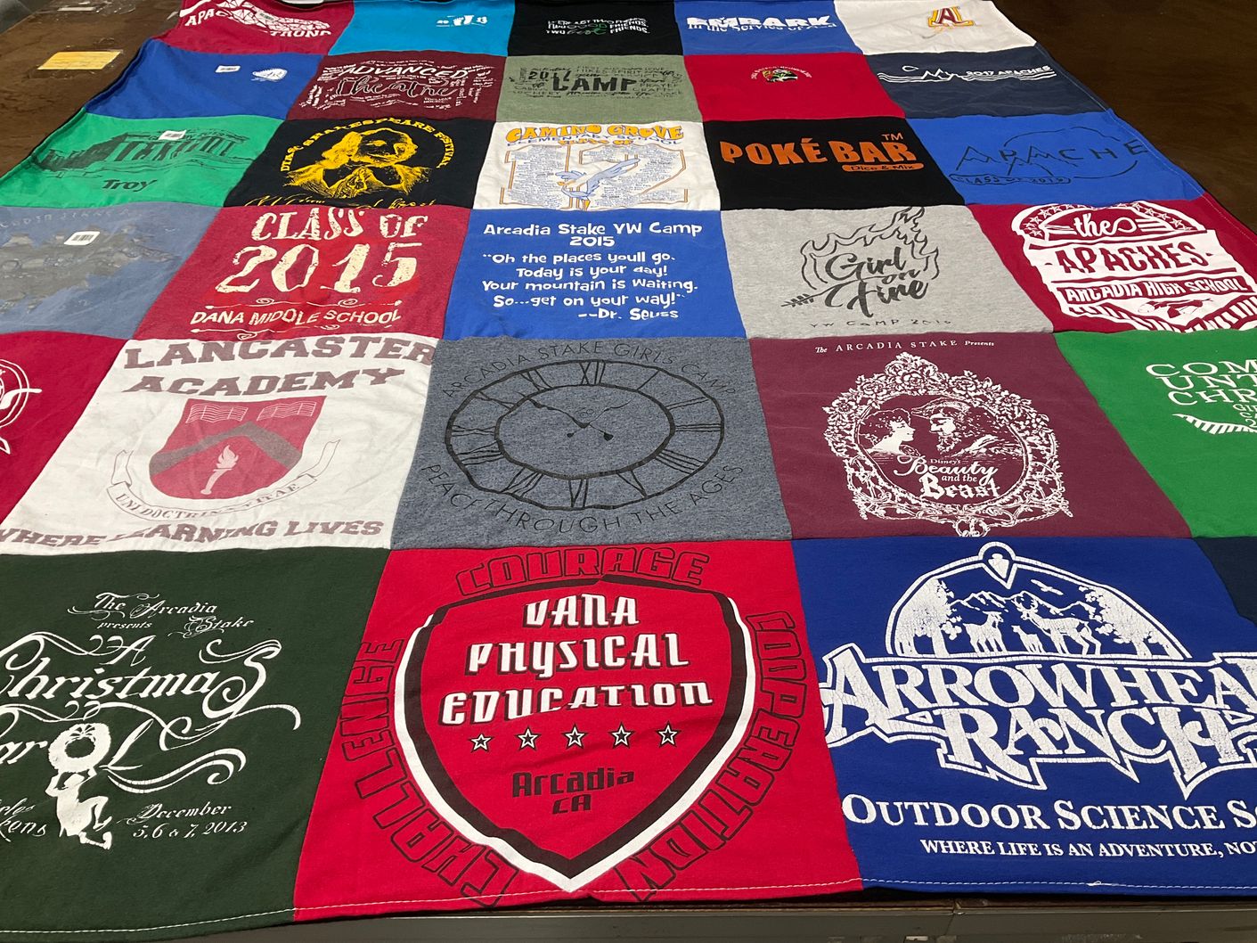 T-shirt quilt featuring apache by Rachel from CA