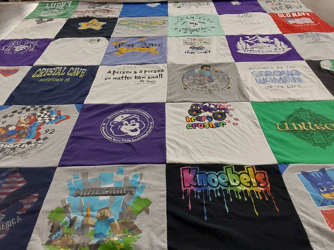 T-shirt quilt from pennsylvania area school district by Kristy from PA