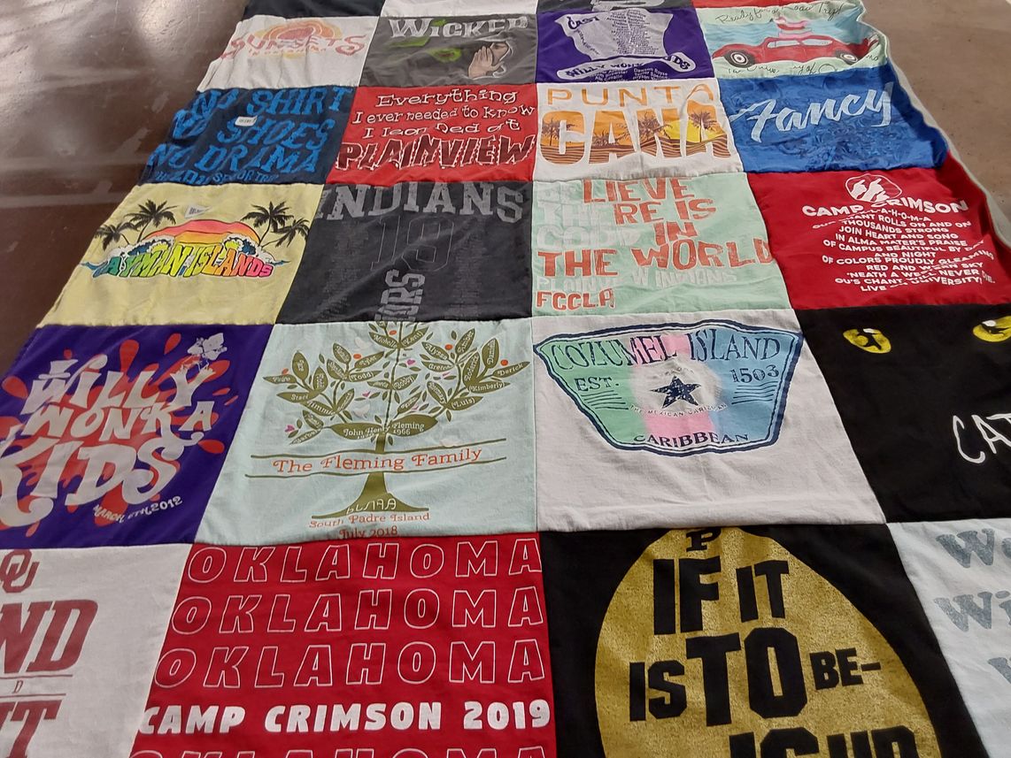 T-shirt quilt from oklahoma state university by Stephanie from OK