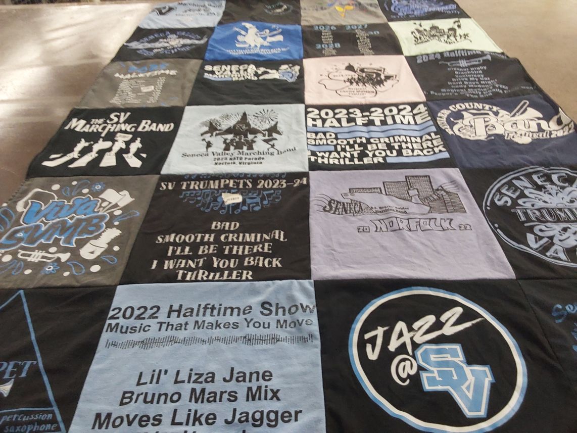 T-shirt quilt from seneca valley high school by David from PA