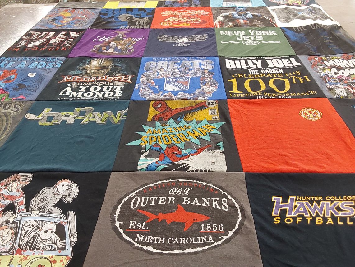 T-shirt quilt featuring new york jets by Dawn from NY