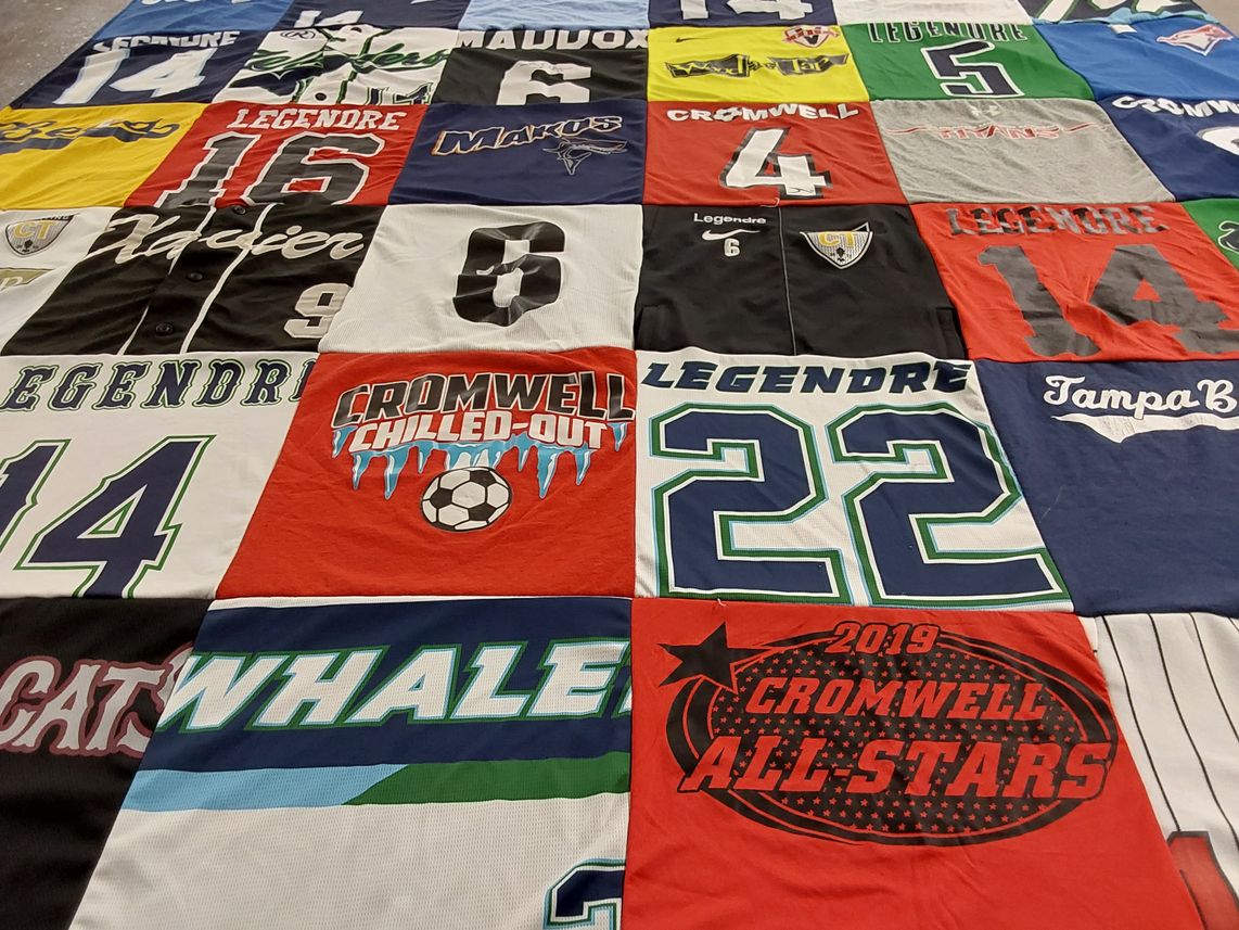 T-shirt quilt from cromwell high school by tammy from CT