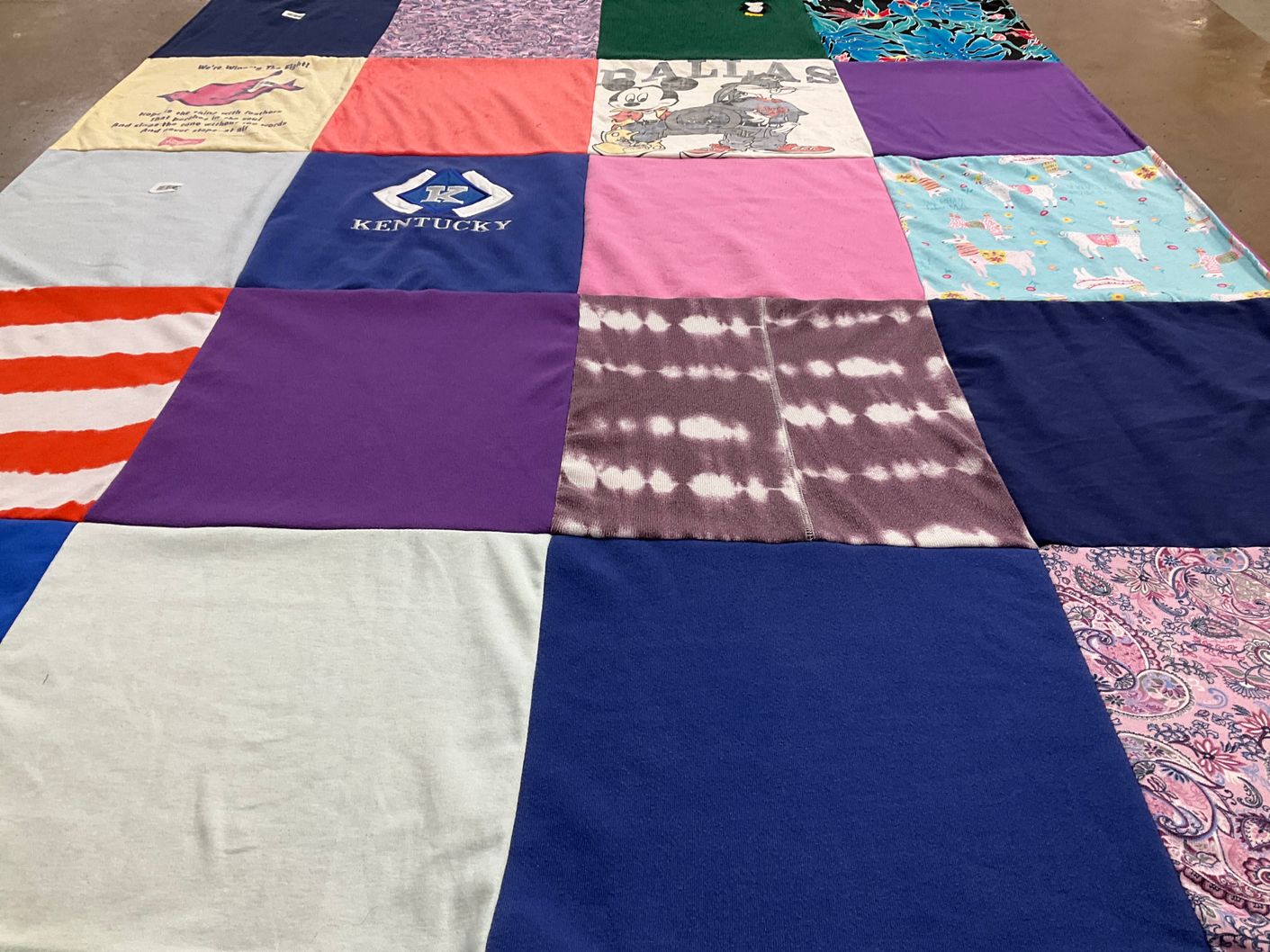 T-shirt quilt from university of kentucky by Beth from GA