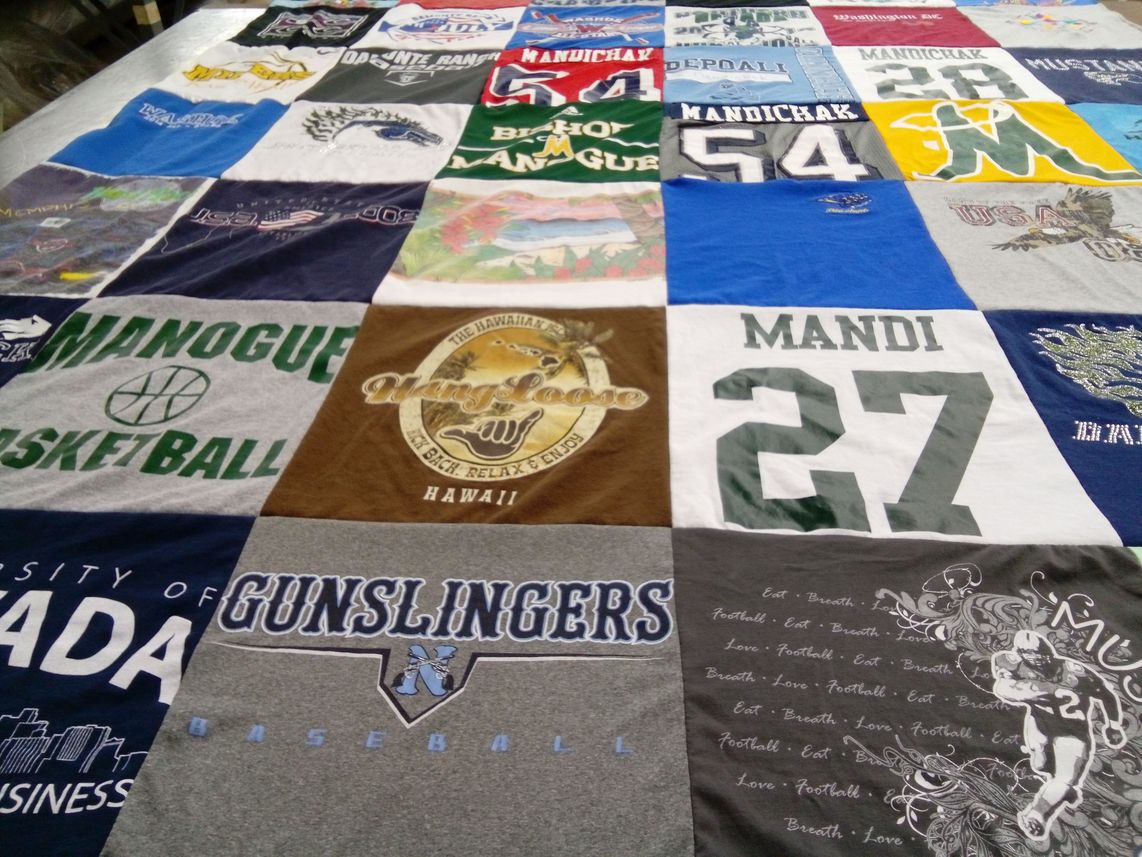 T-shirt quilt featuring gunslingers baseball by Deanna from NV