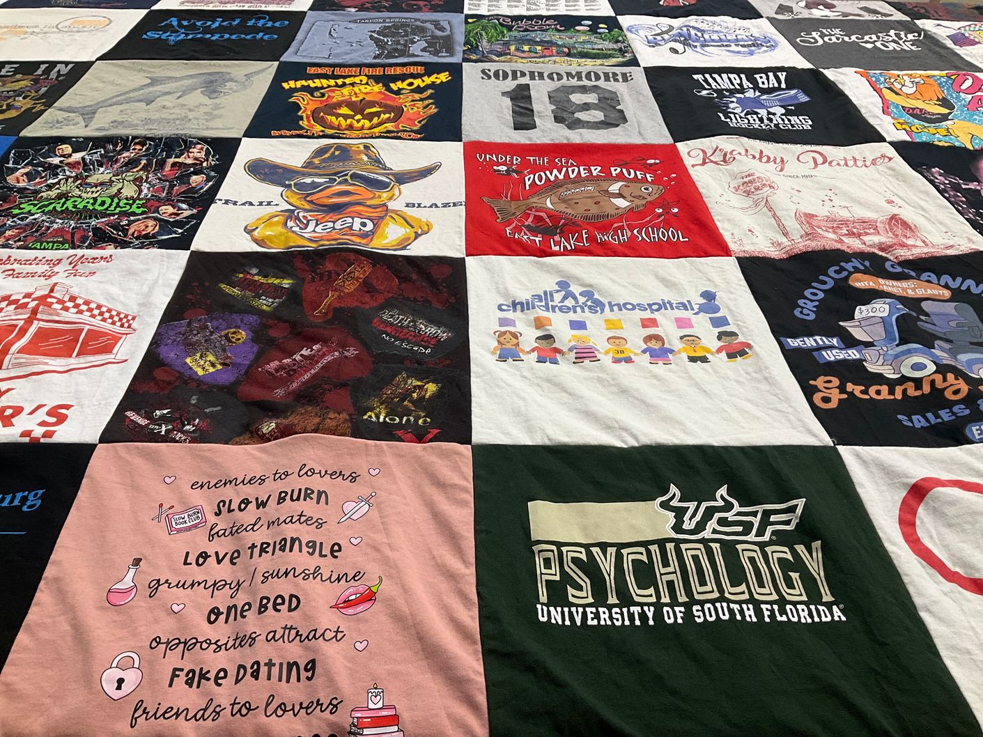 T-shirt quilt from university of south florida by Ashley from FL