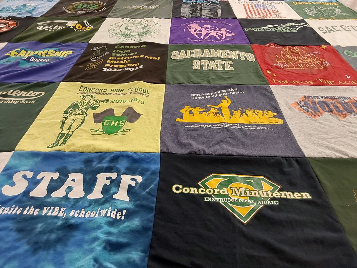 T-shirt quilt featuring concord minutemen by Andy from CA