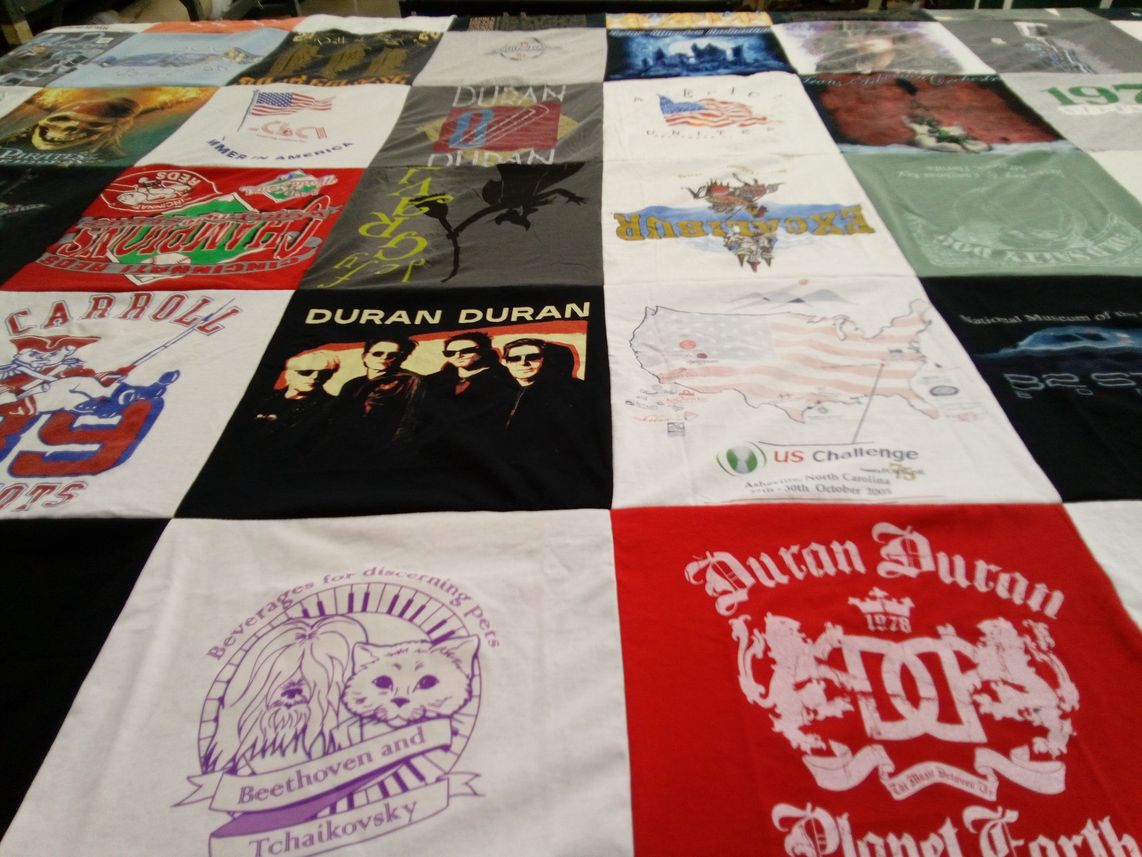 T-shirt quilt from carroll college by Stephanie from TX