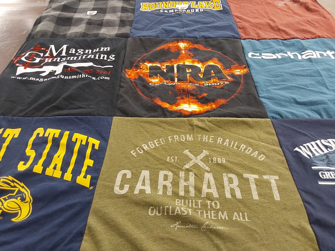 T-shirt quilt from kent state university by Amanda from OH