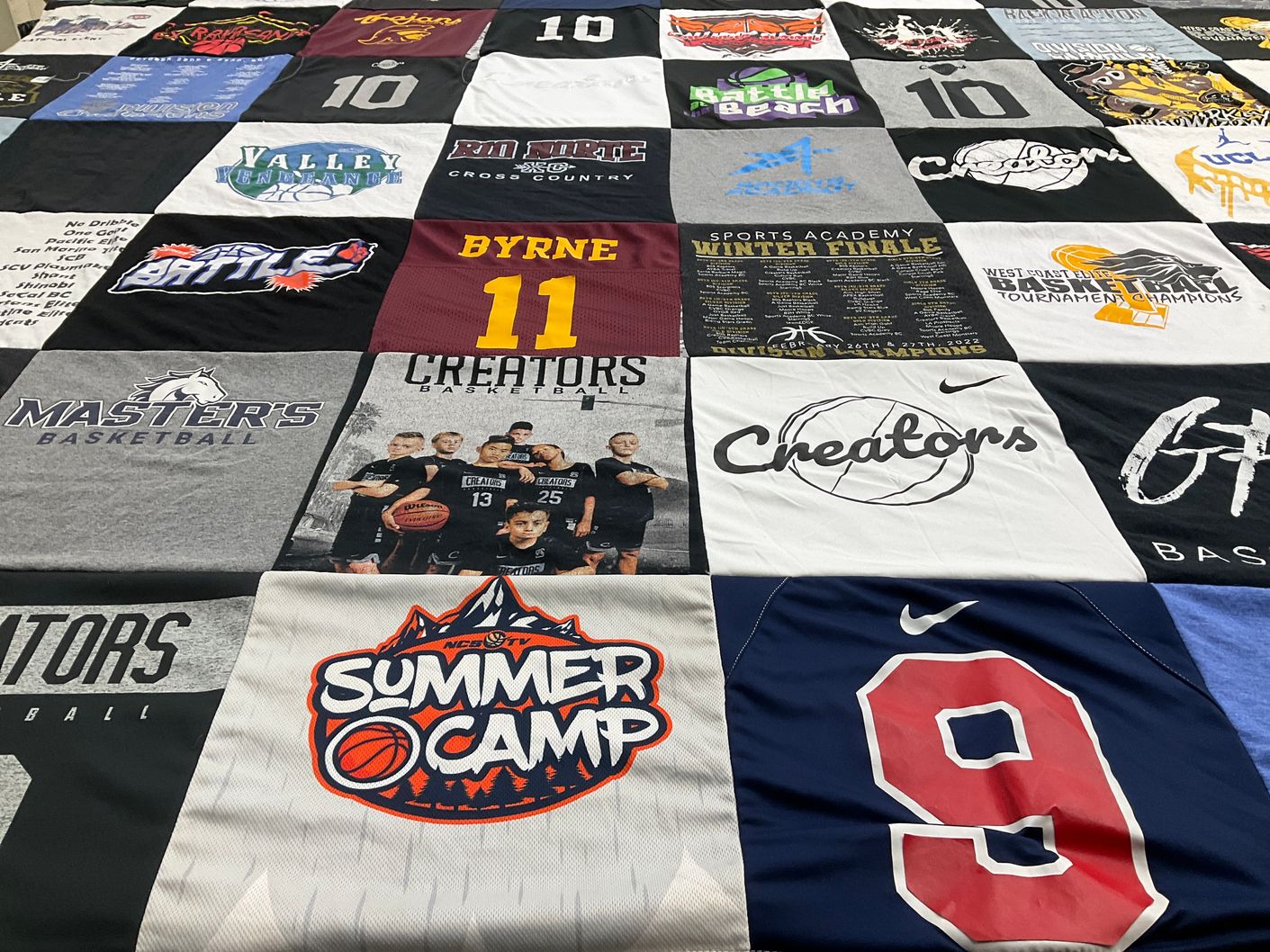 T-shirt quilt featuring creators basketball by Michelle from CA