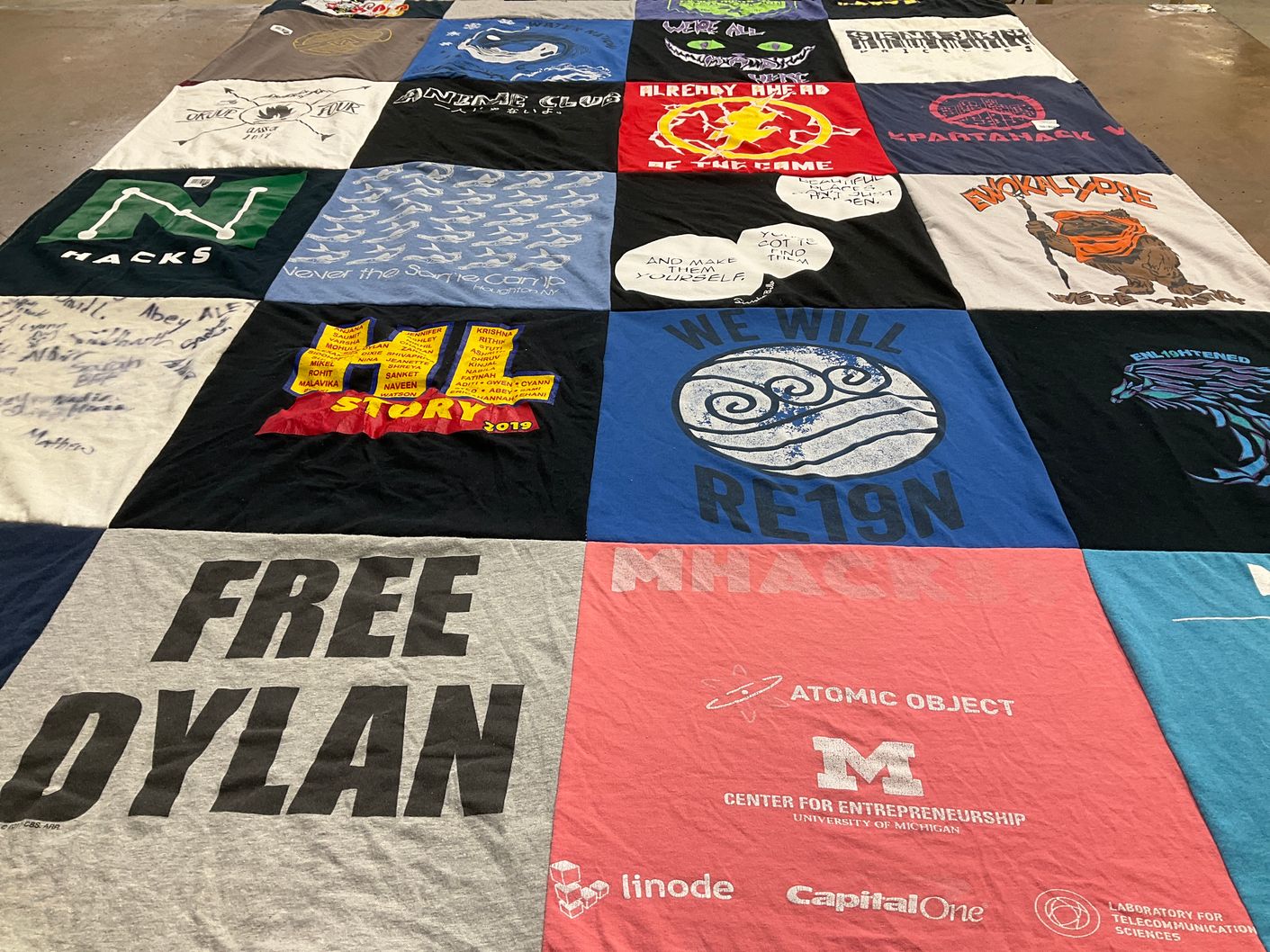 T-shirt quilt featuring spartan hack by Dylan from WA