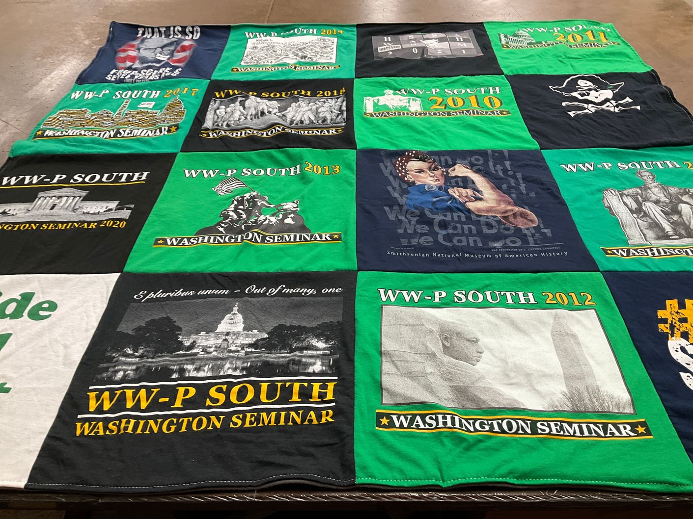 T-shirt quilt from west windsor-plainsboro south high school by Valerie from FL