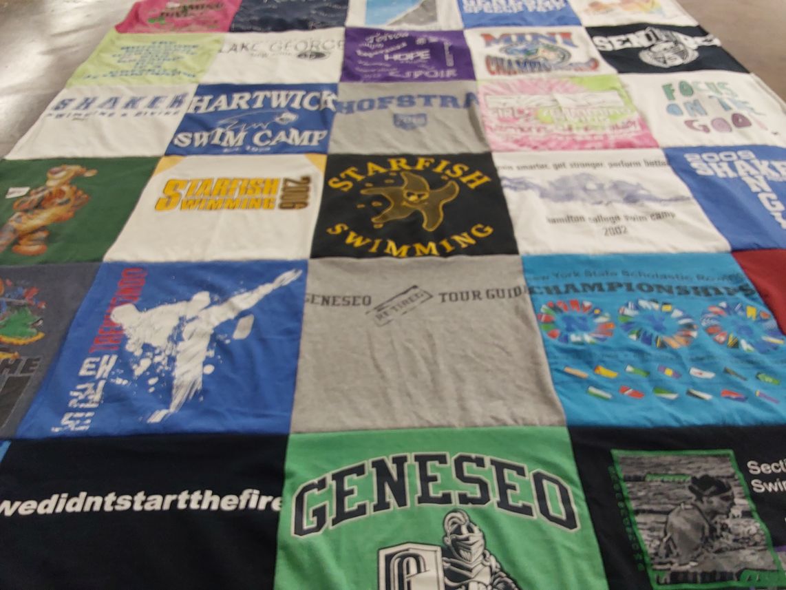 T-shirt quilt from suny geneseo by Margaret from NY