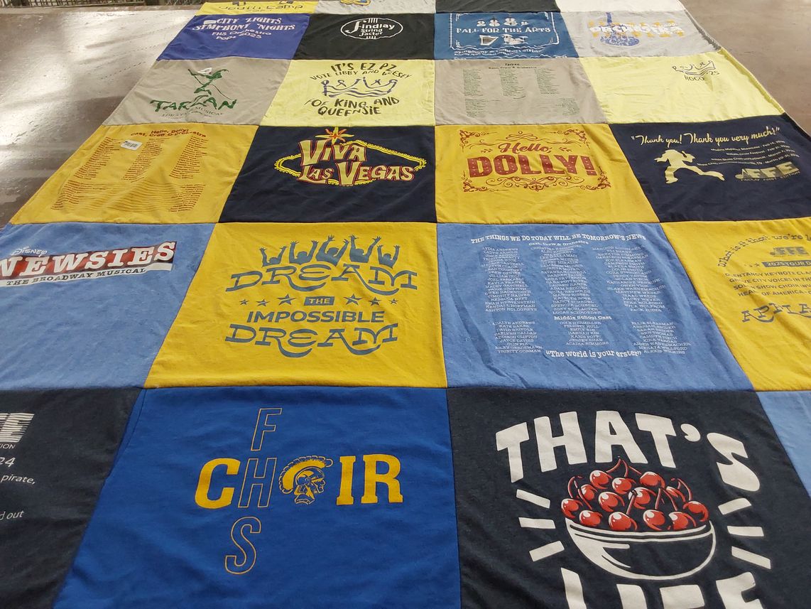 T-shirt quilt from central high school by Yukari from OH