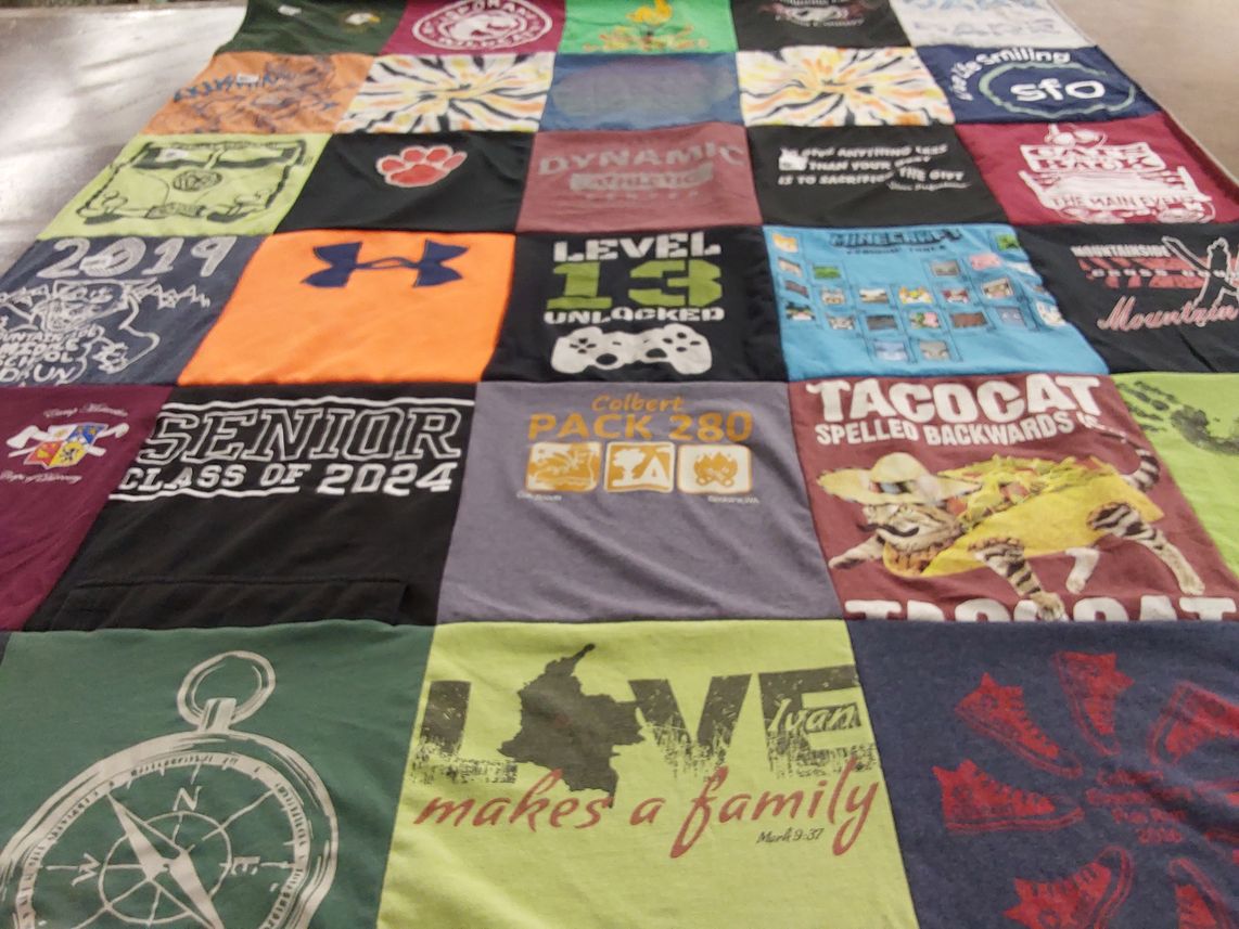 T-shirt quilt from gilbert high school by Stefanie from WA
