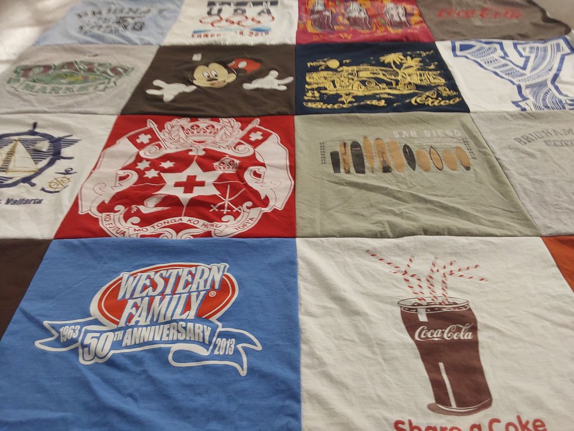 T-shirt quilt from brigham young university by Steven from UT