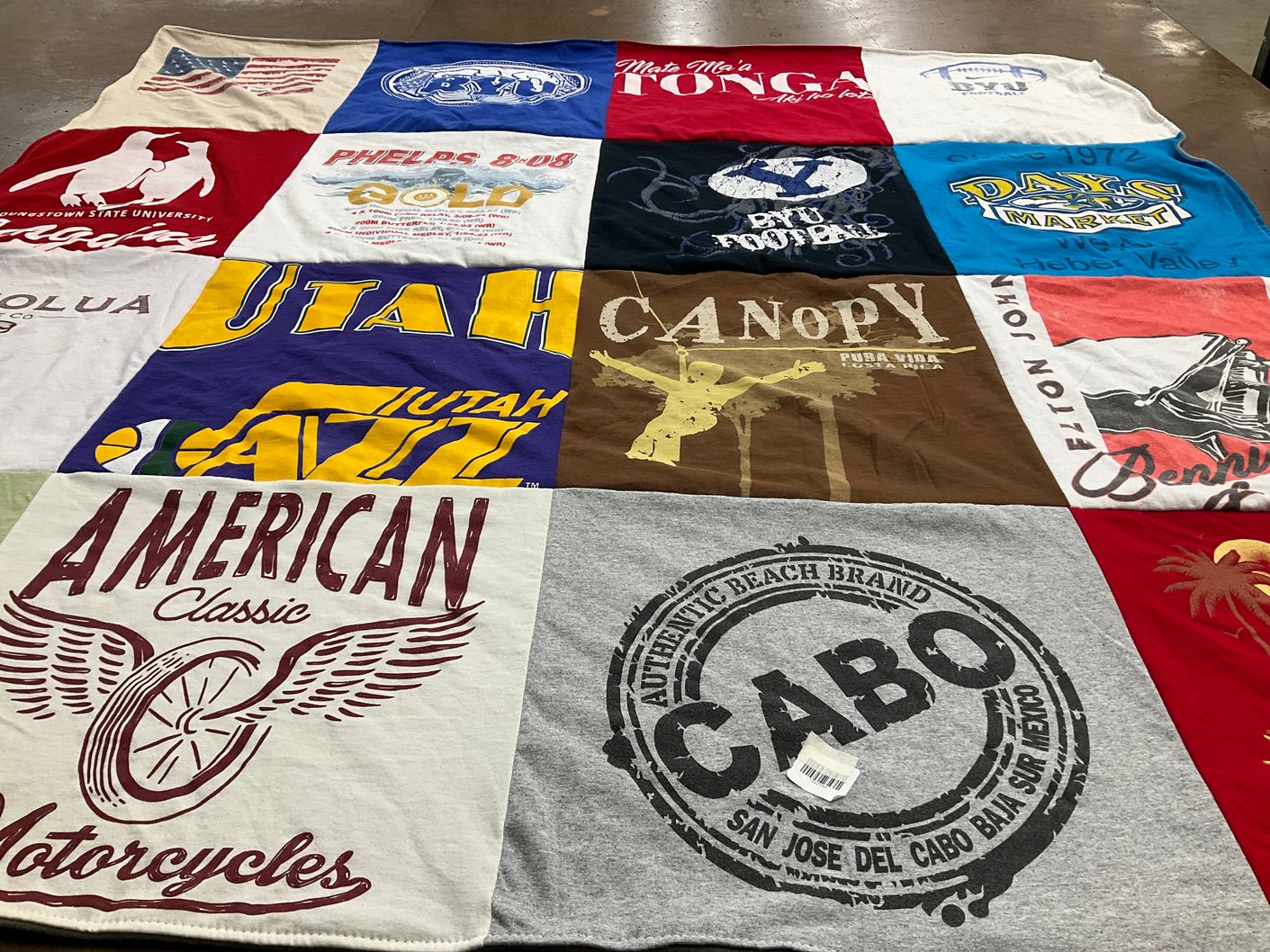 T-shirt quilt featuring utah jazz by Steven from UT