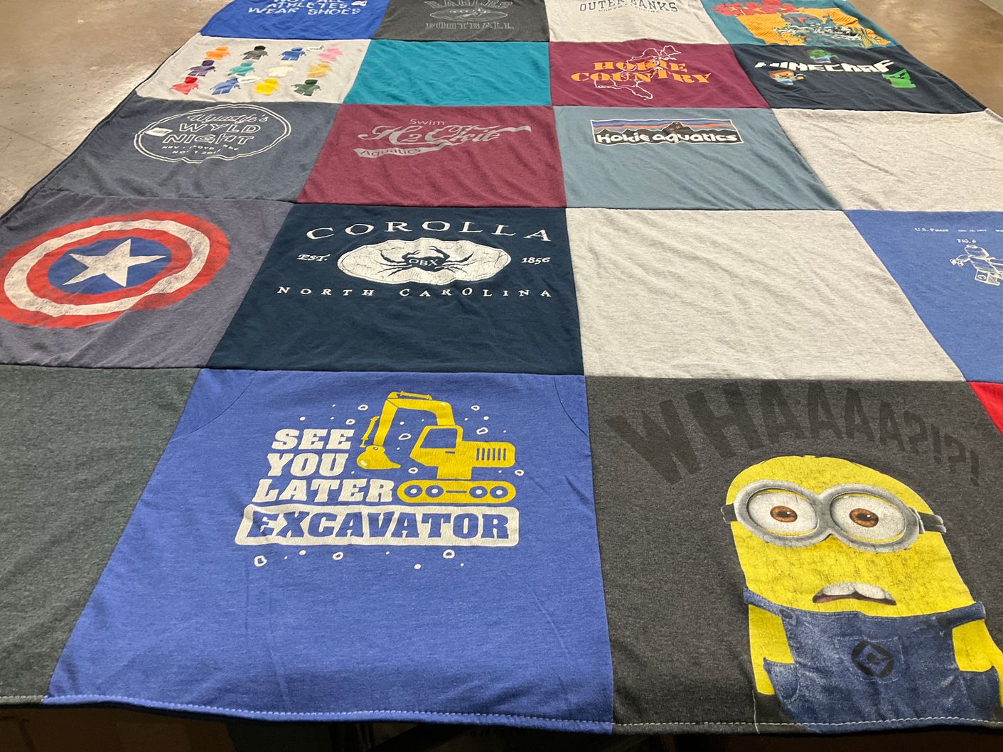 T-shirt quilt from virginia tech by Jennifer from VA
