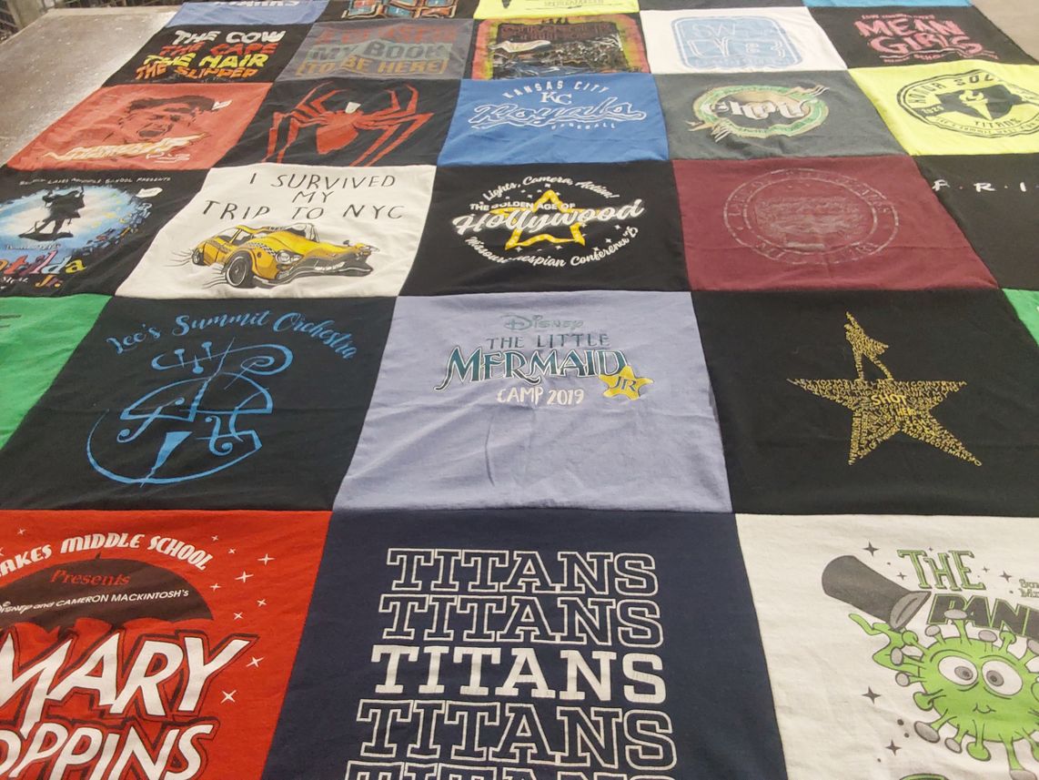 T-shirt quilt featuring kansas city royals by Jenny from MO