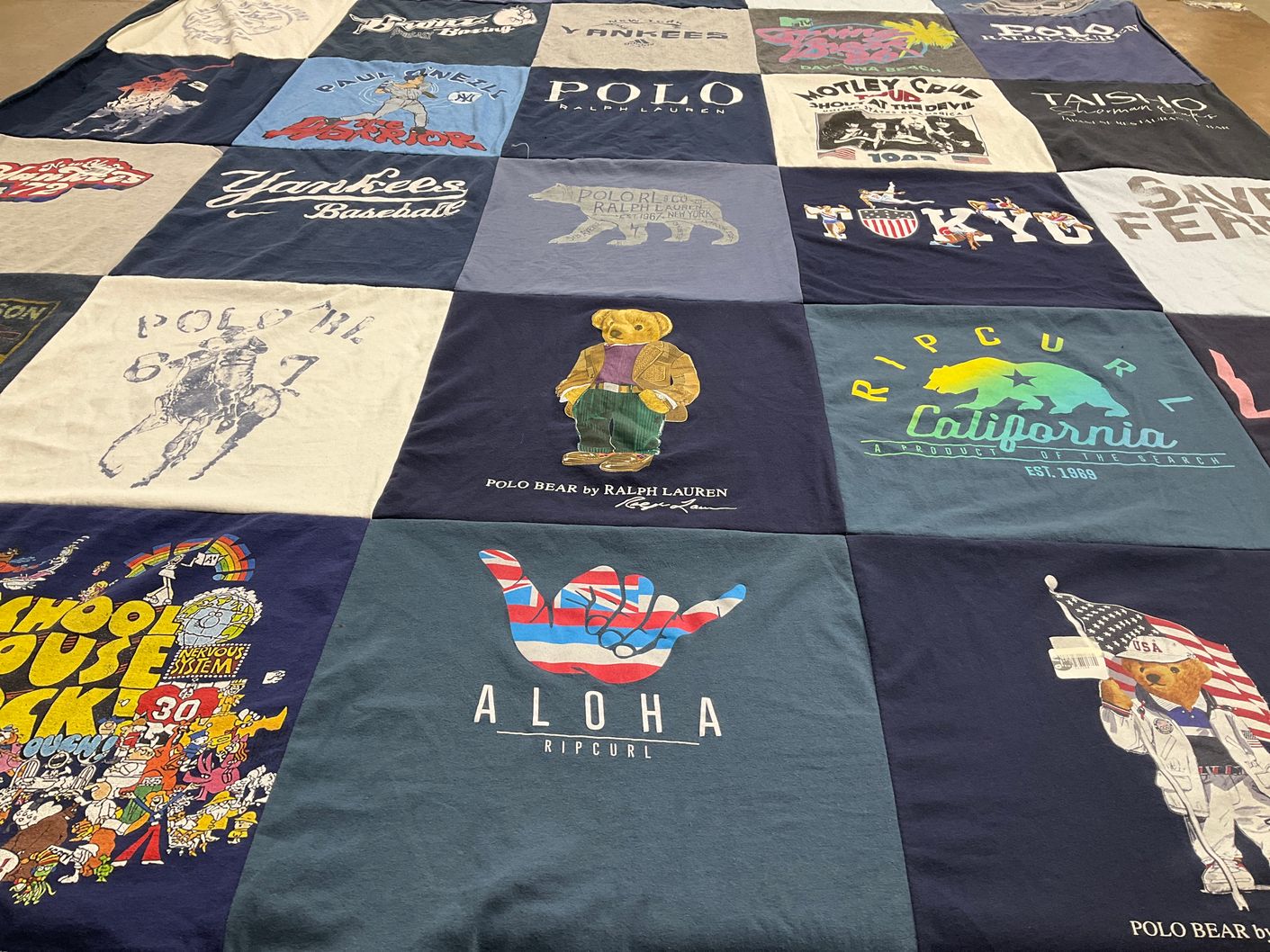 T-shirt quilt by SALLY from CA