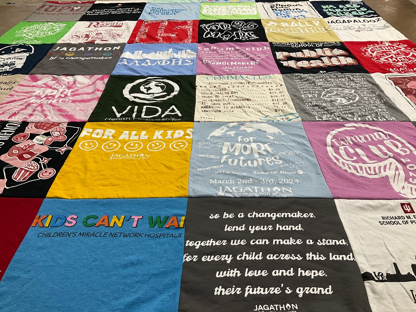 T-shirt quilt from indiana university by MaKayla from IN