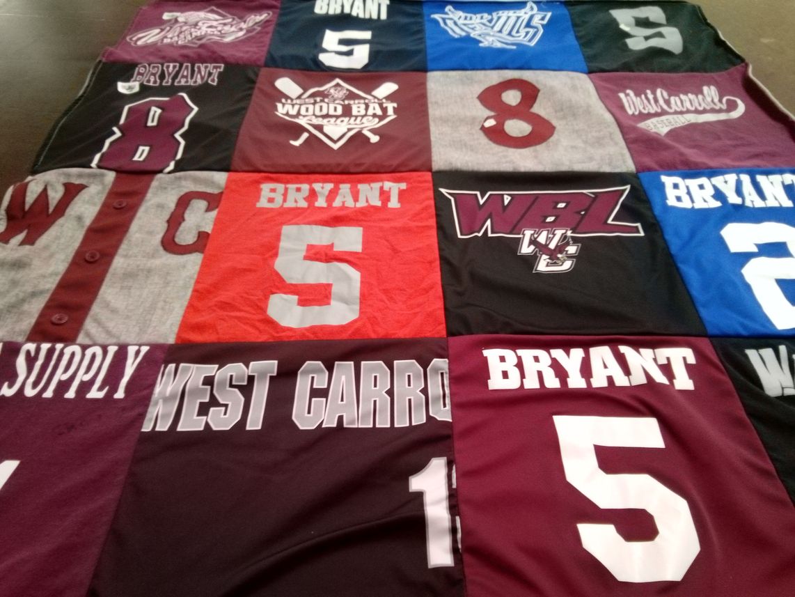 T-shirt quilt featuring bryant university by Amanda from TN