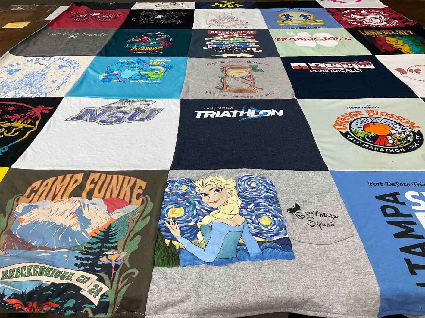 T-shirt quilt from nova southeastern university by Tylan from FL