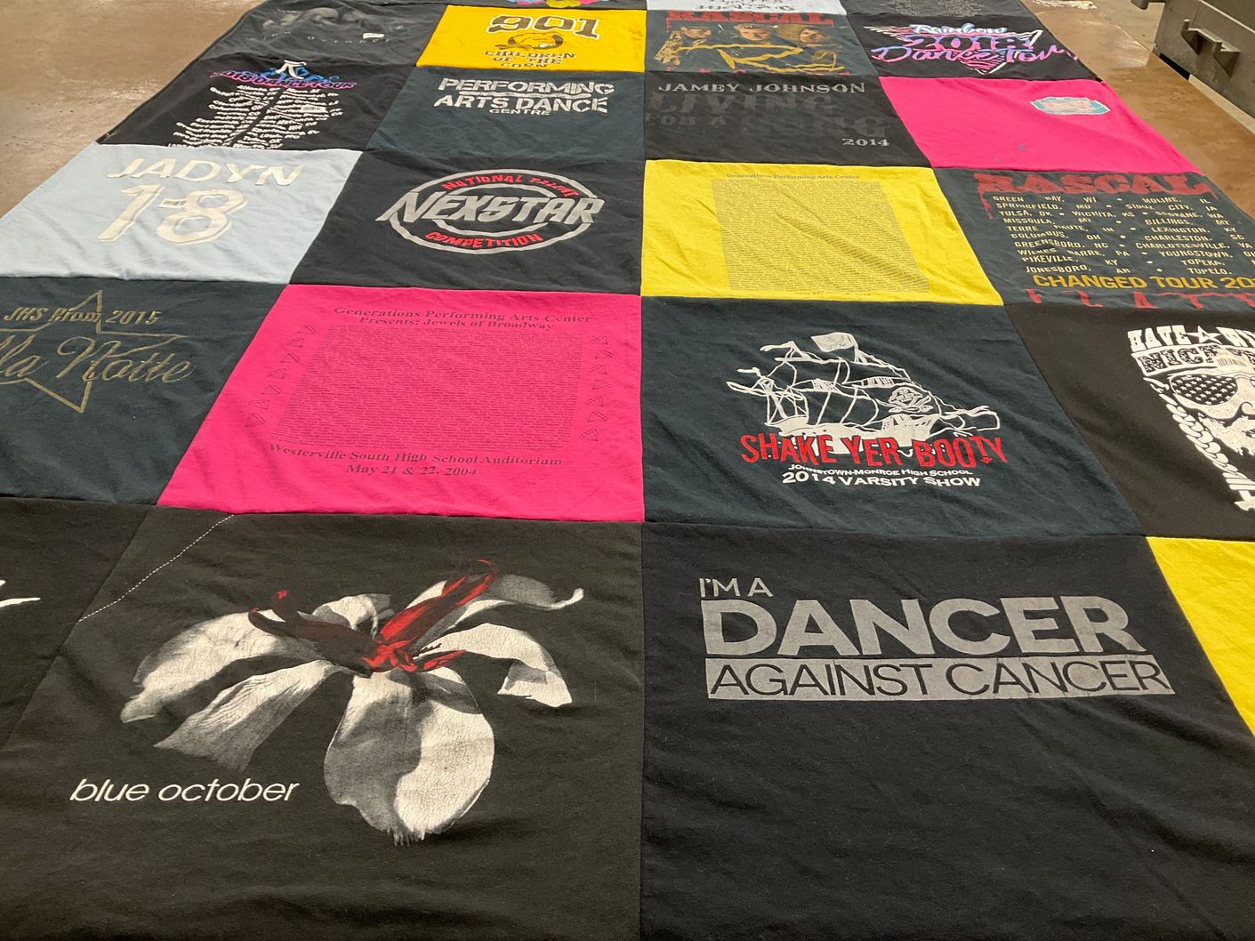 T-shirt quilt from westerville south high school by Jadyn from OH