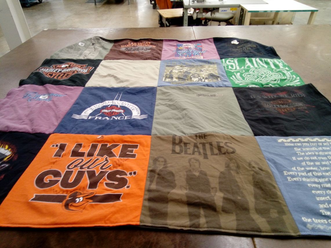 T-shirt quilt featuring baltimore orioles by Mary from MD