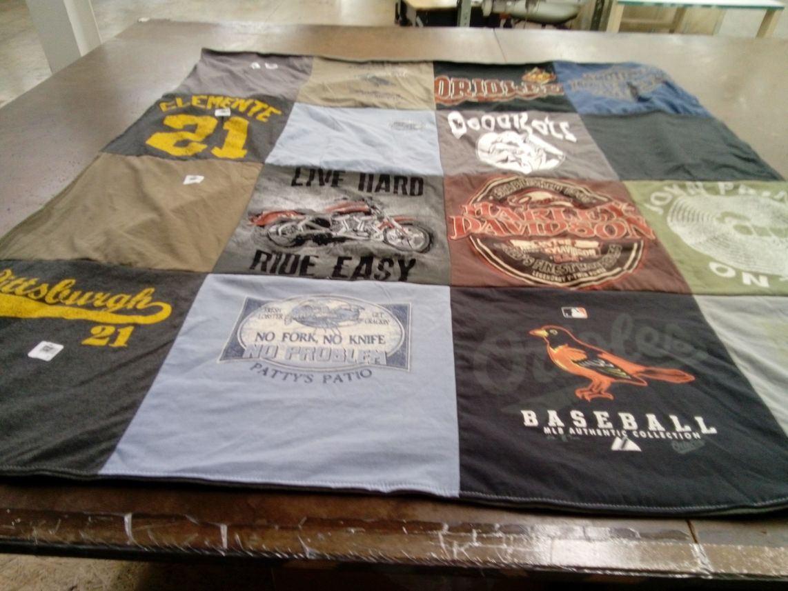 T-shirt quilt featuring pittsburgh pirates by Mary from MD