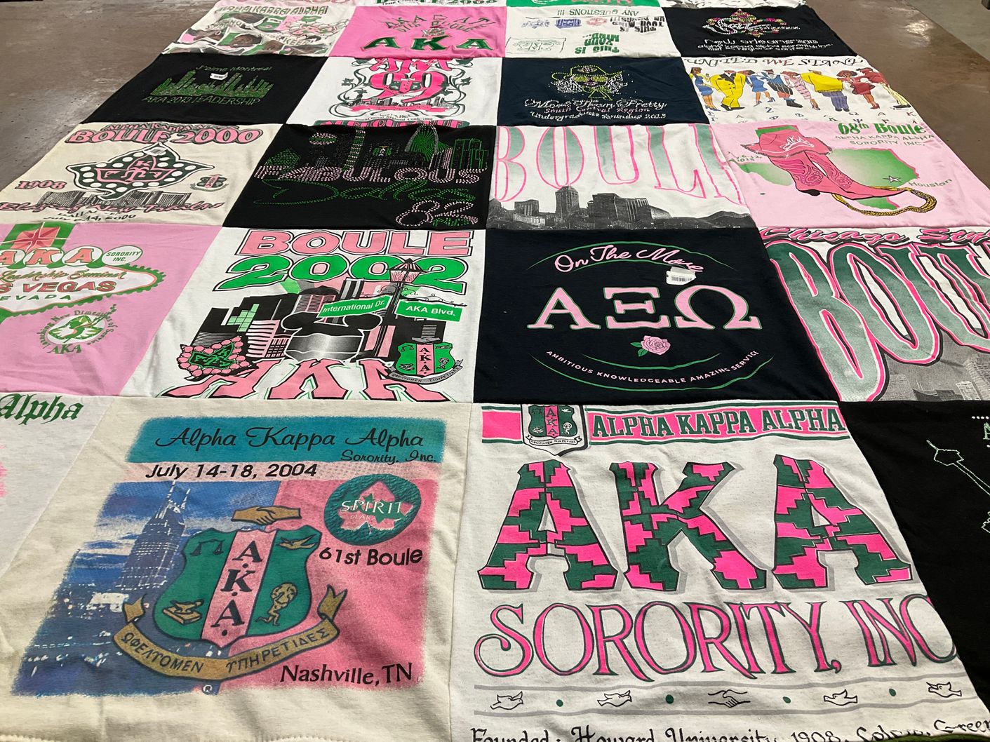 T-shirt quilt from howard university by Karen from AZ