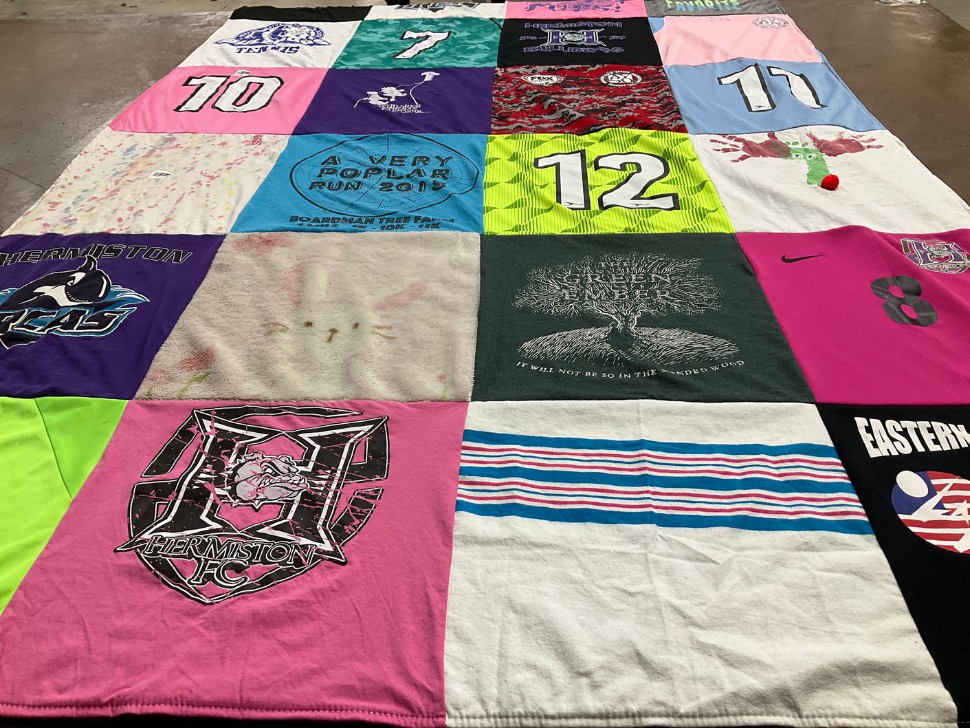 T-shirt quilt featuring hermiston fc by Teri from OR