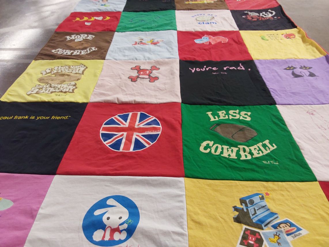 T-shirt quilt by Heather from WA