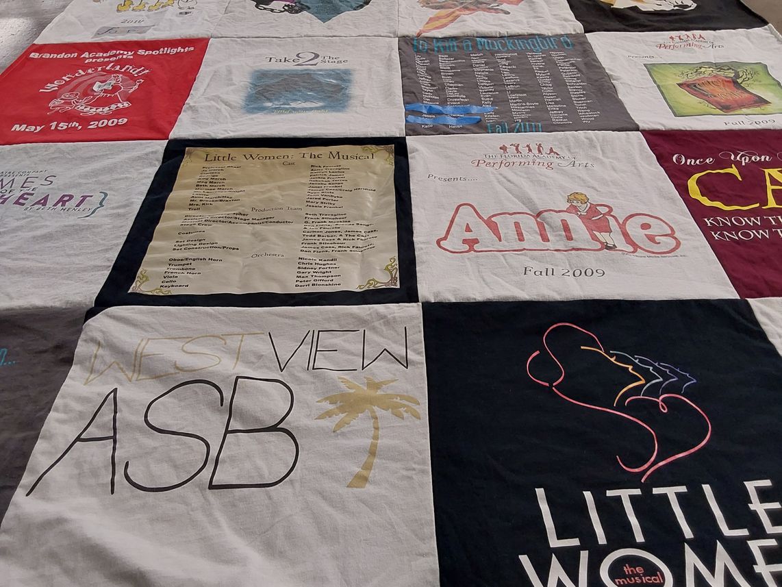 T-shirt quilt from brandon academy by Janet from KY