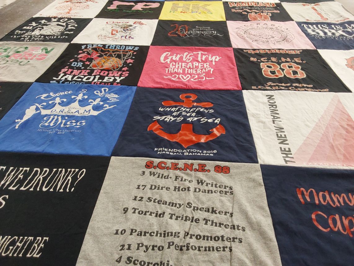 T-shirt quilt from jackson state university by JaColby from GA