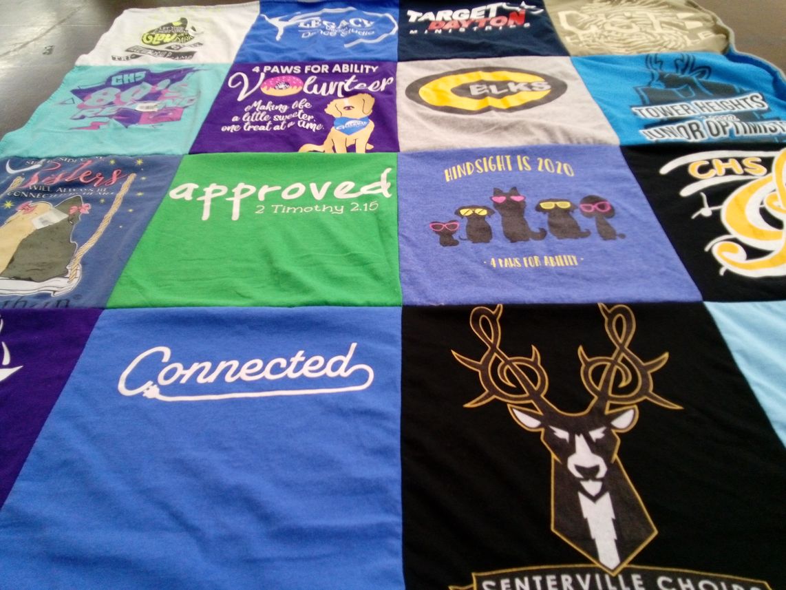 T-shirt quilt from chs by Beth Ann from OH