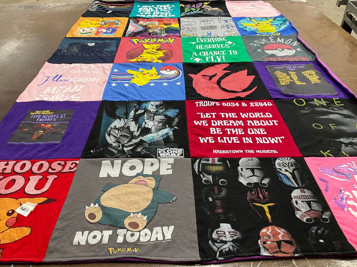 T-shirt quilt from illinois academy by Chrissy from FL
