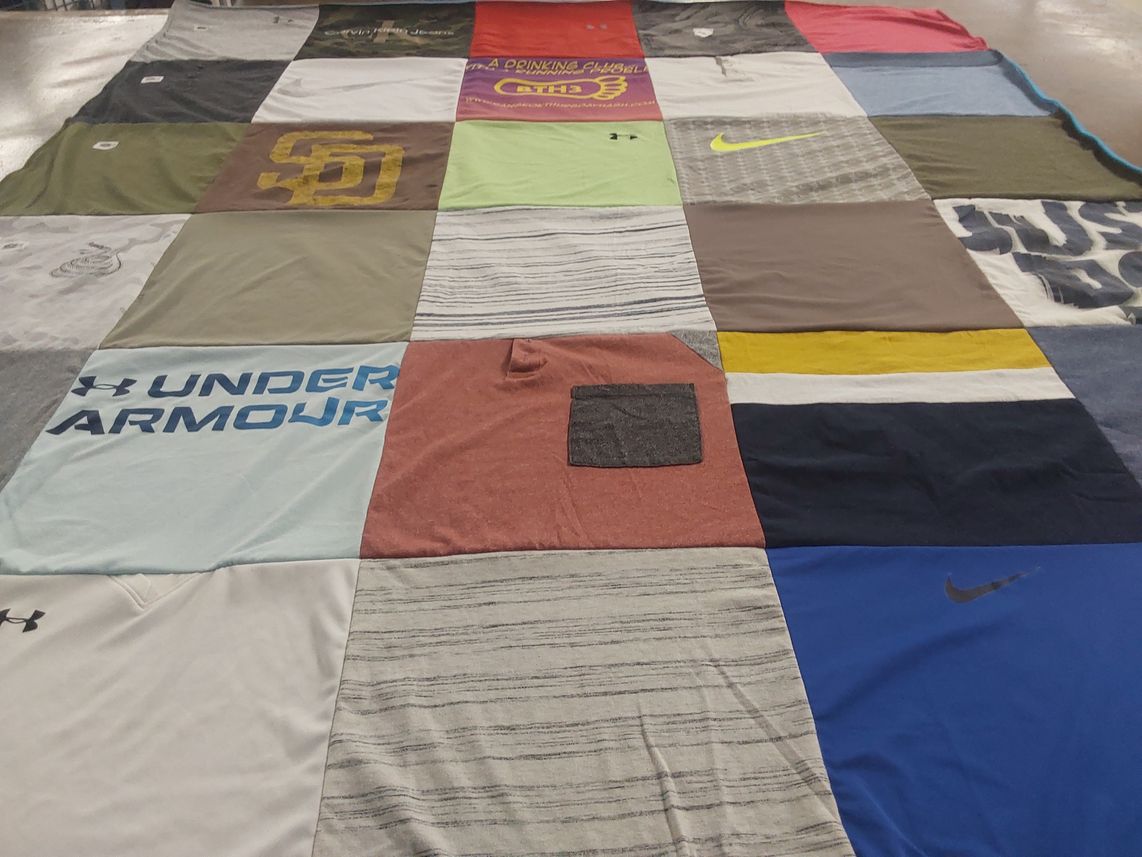 T-shirt quilt by Deborah from CA