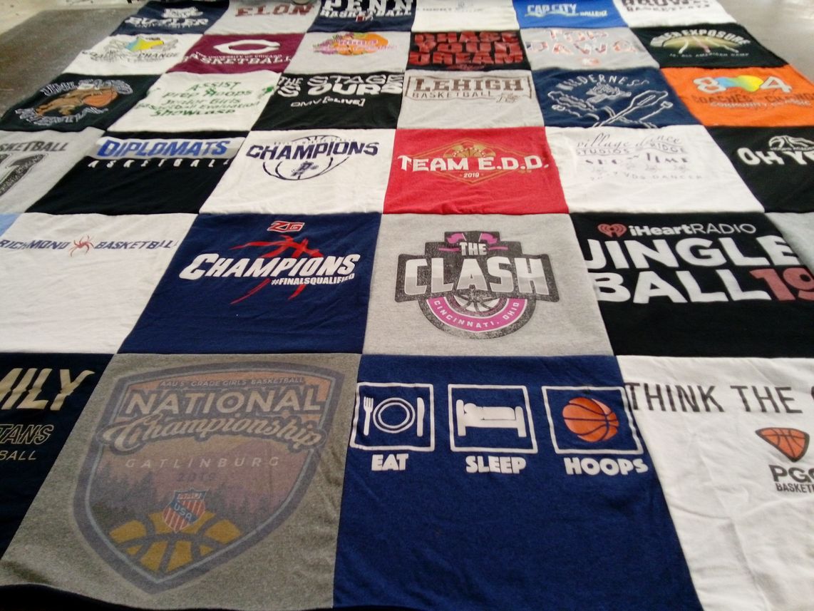 T-shirt quilt featuring diplomats basketball by Andrea from VA