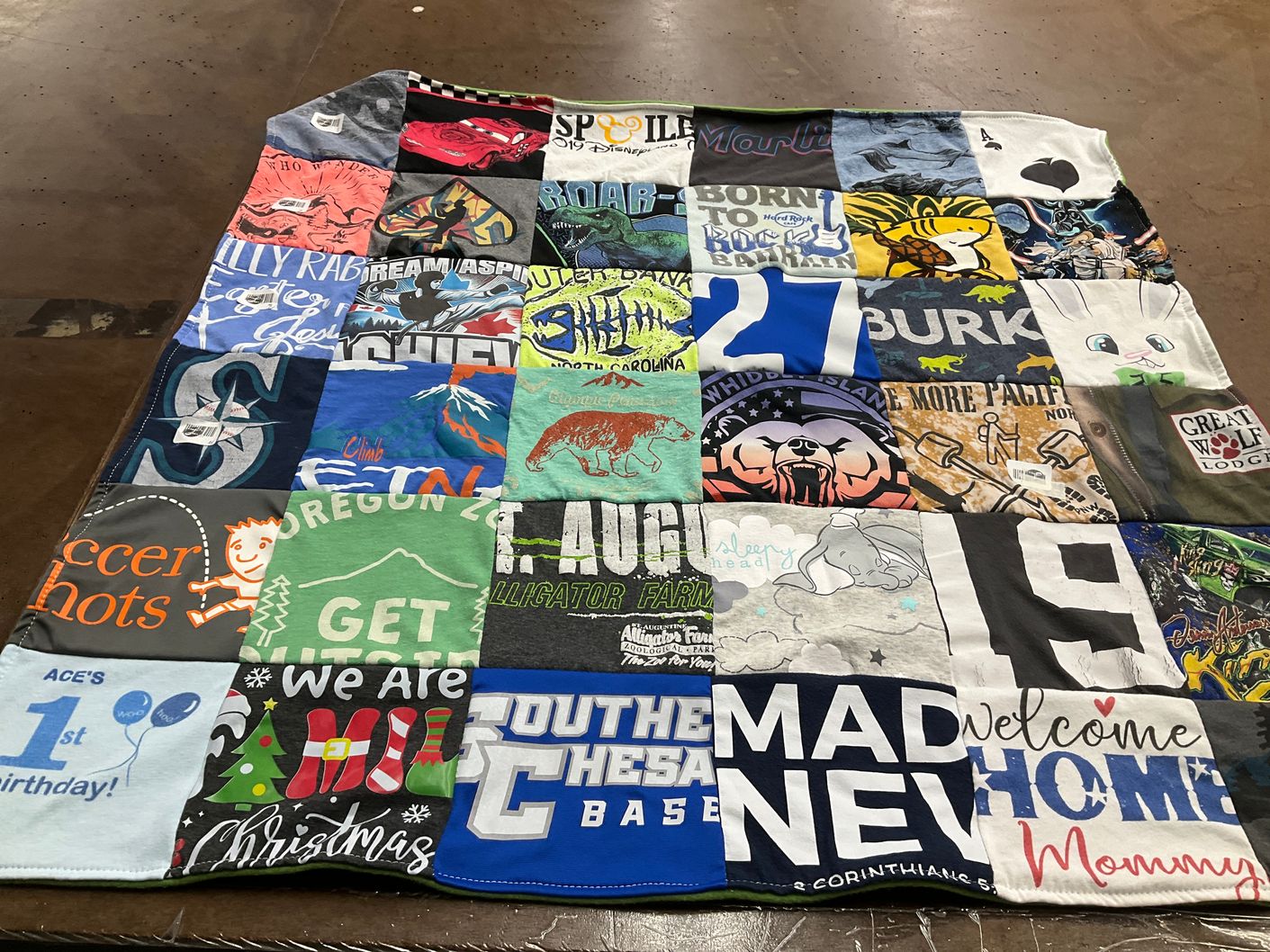 T-shirt quilt featuring marlins by Tonya from NC