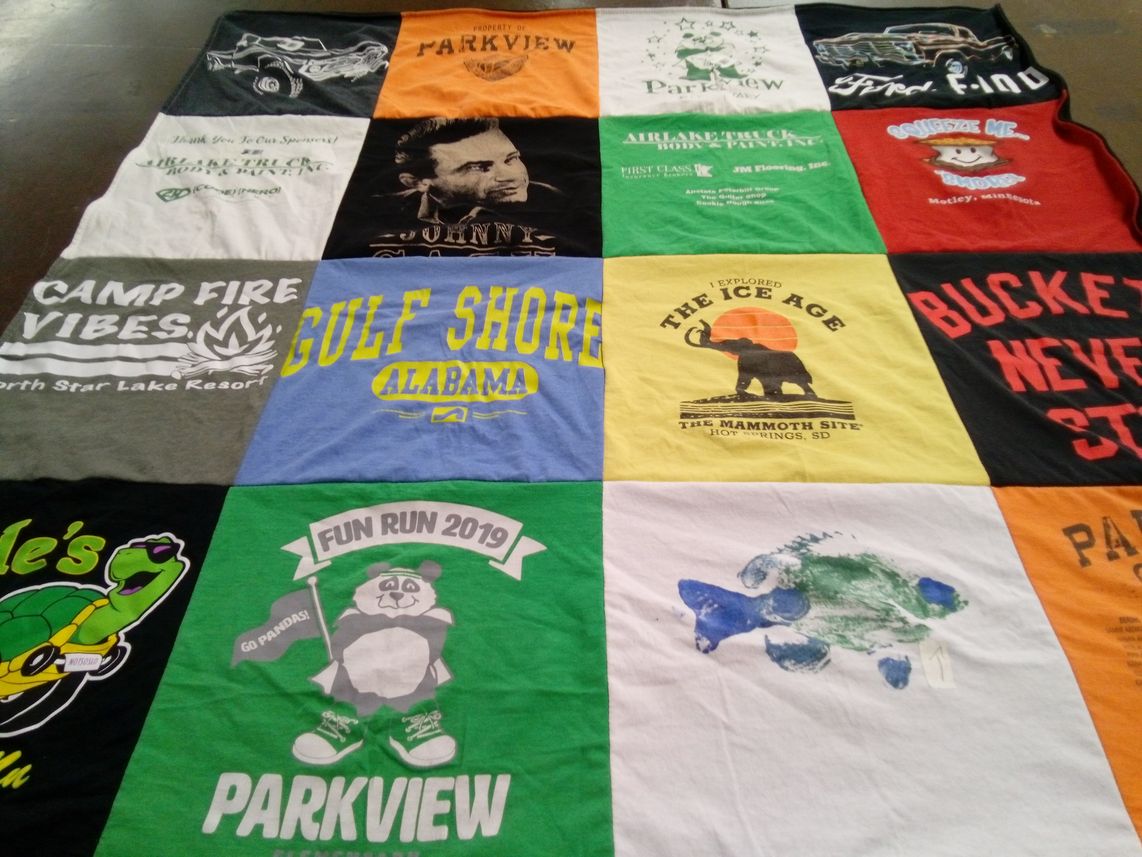 T-shirt quilt from parkview by Abby from MN