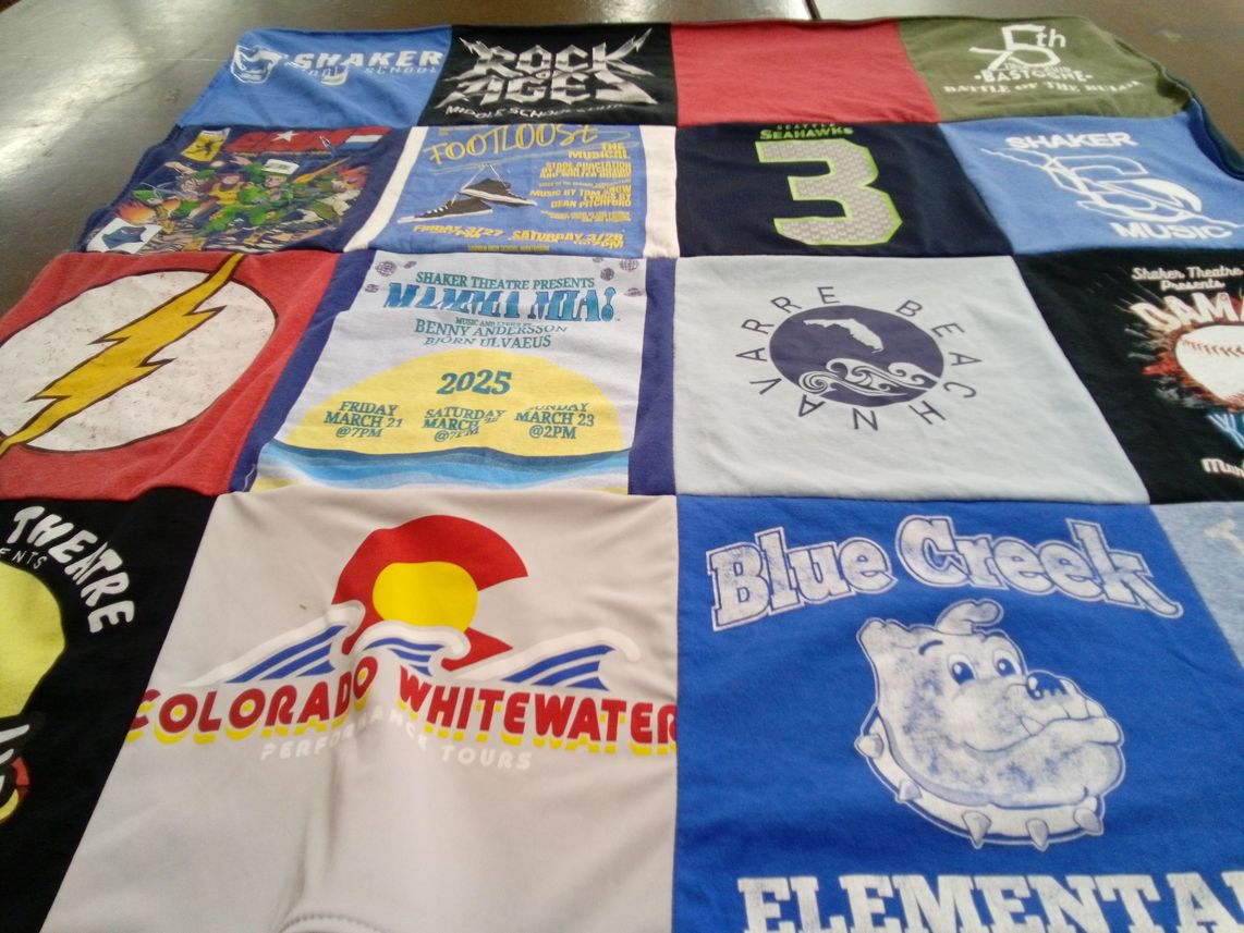T-shirt quilt featuring seattle seahawks by Tracey from NY