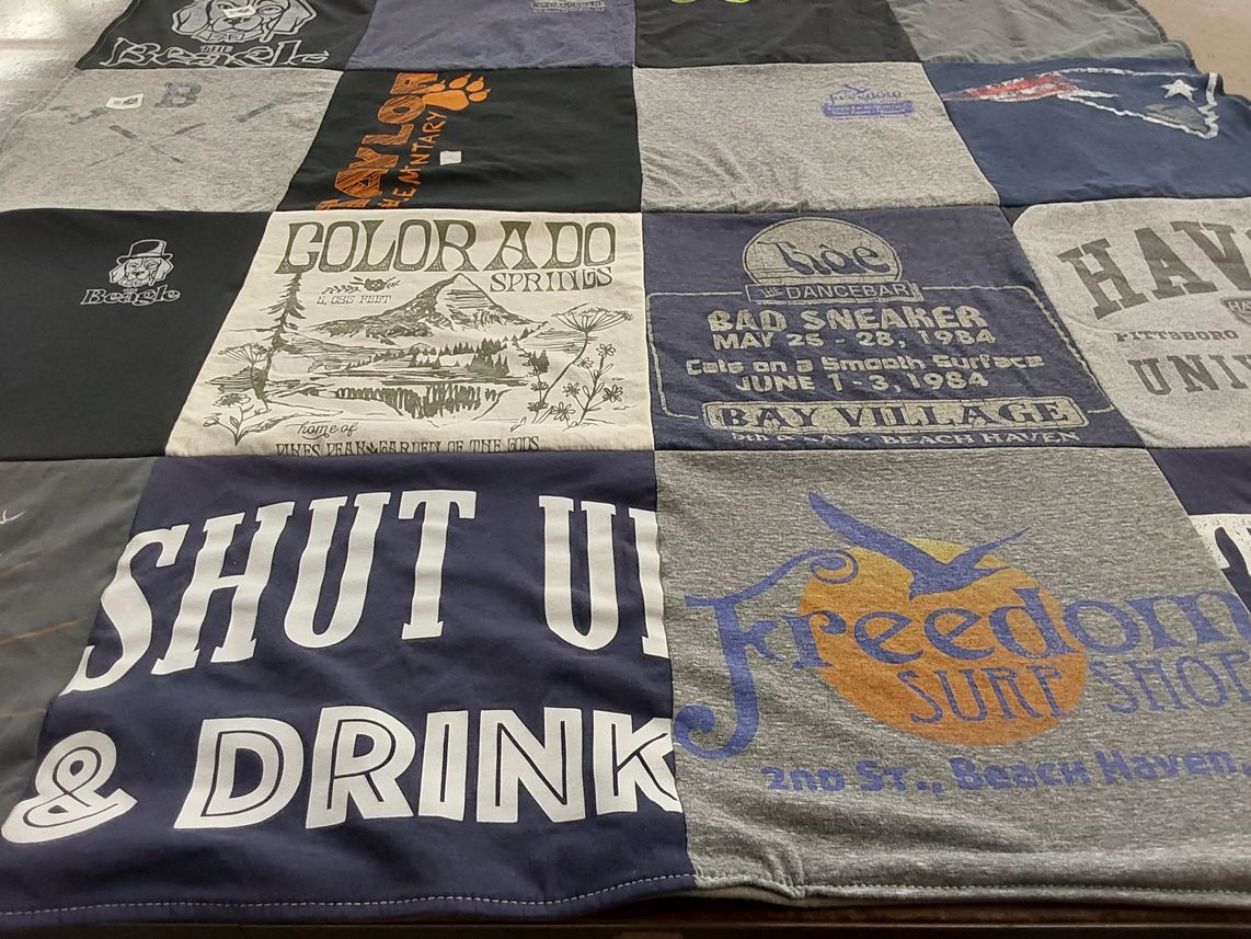 T-shirt quilt from baylor university, fitzhugh university by George from NC